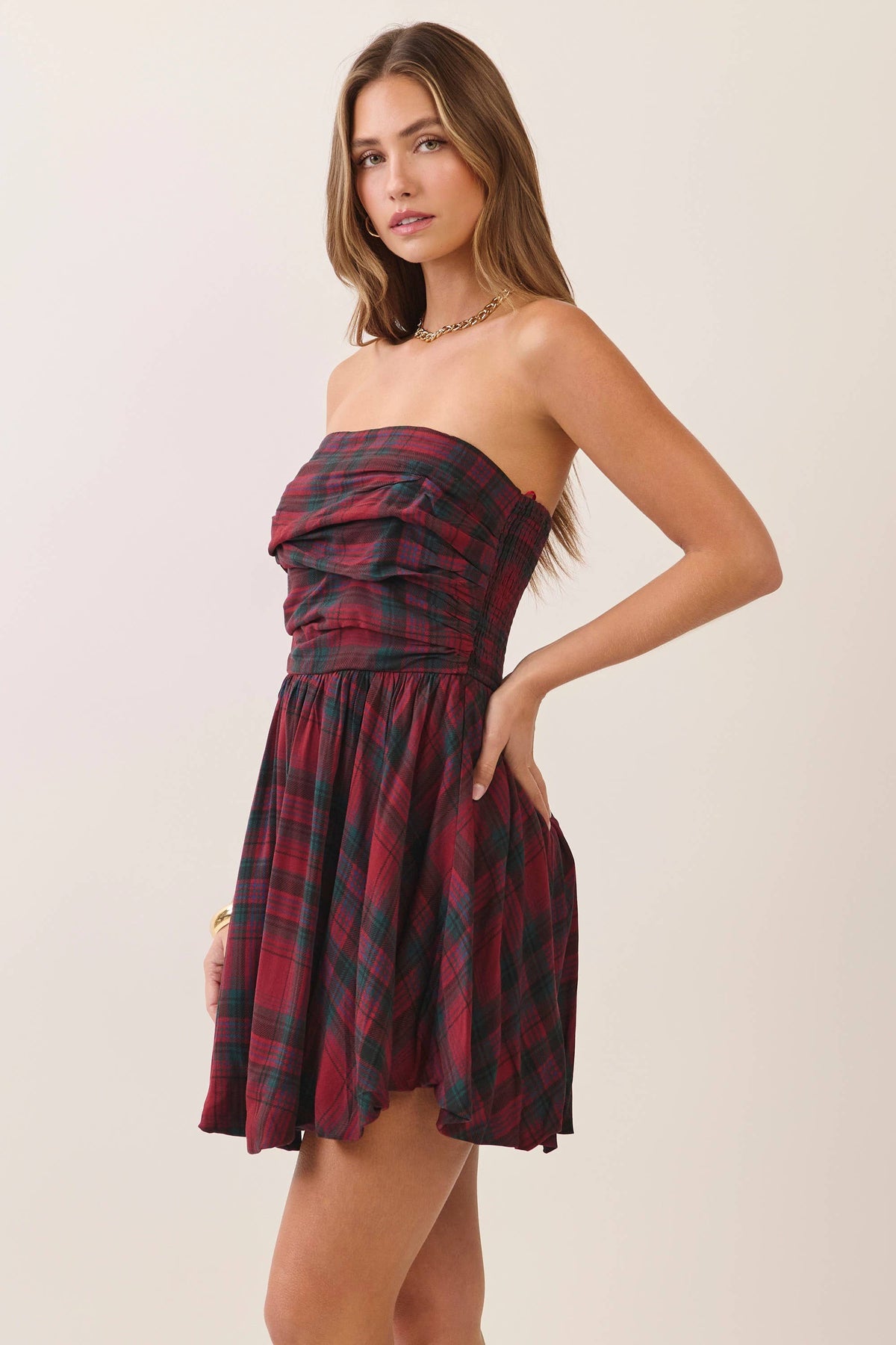 Scarlett Plaid Bubble Dress