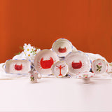 Flower Trinket Tray-Ceramic Trinket Ring Dish-Jewelry Tray