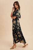 FLORAL FLUTTER BUTTON DOWN MAXI