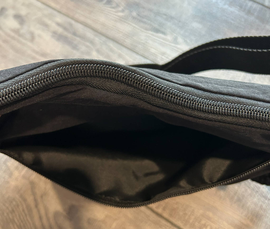 Large Nylon Crescent 3 Zipper Bag