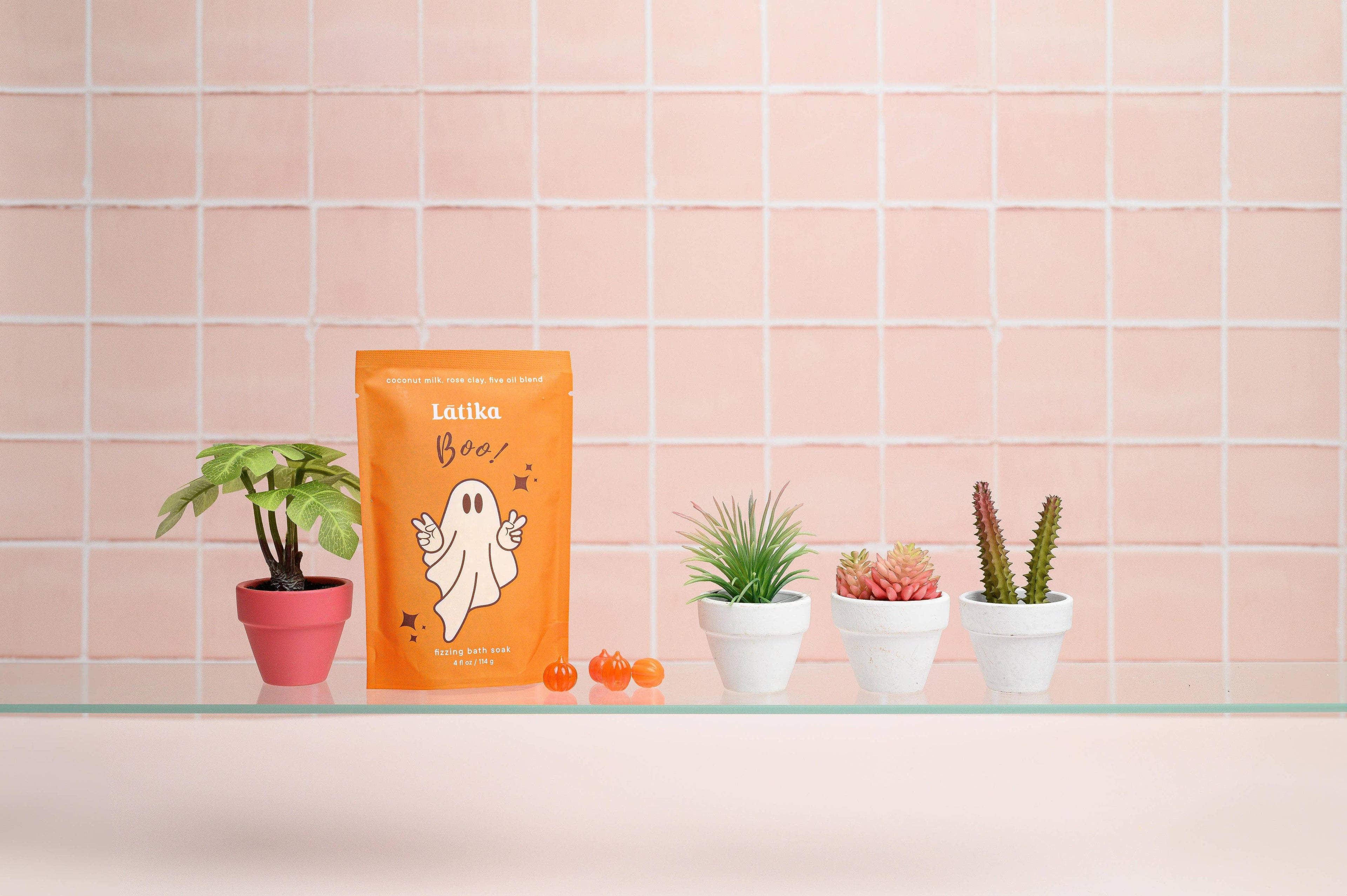 Halloween - Boo Ghost Fizzing Bath Soak - Pumpkin