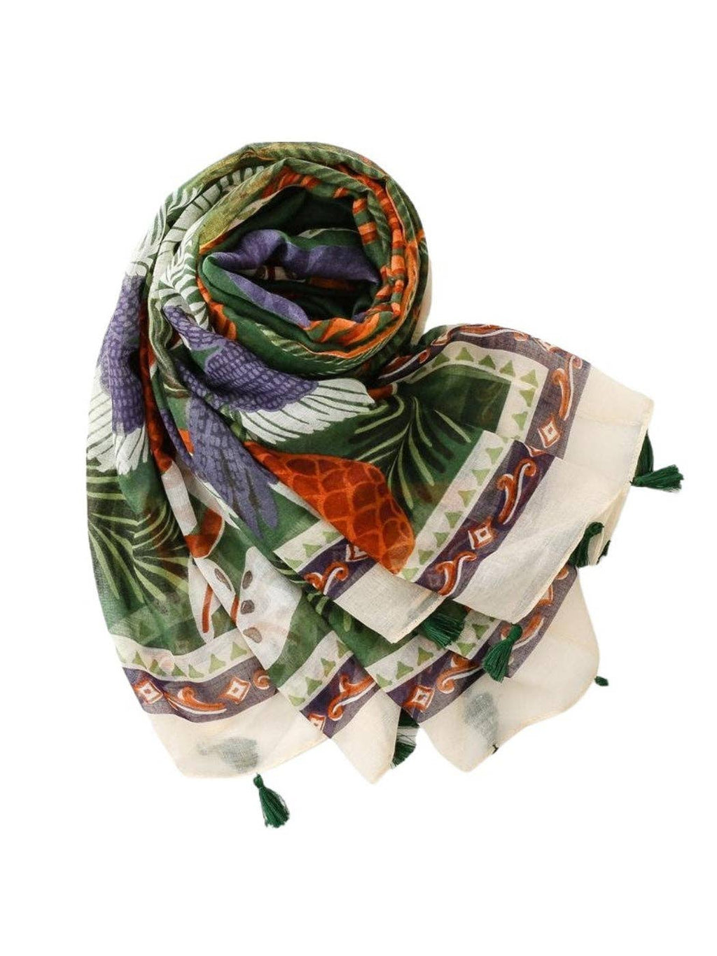 Scarvii - Tropical Botanical Illustration Lightweight Scarf