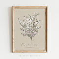 Pray without Ceasing Wall Art Print Christian Gift Decor: 5x7 Art Print