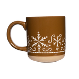 Gingerbread Stoneware Coffee Mug - Christmas Decor