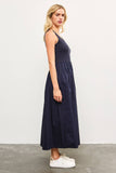Scoop Neck Drop Waist Flare Dress