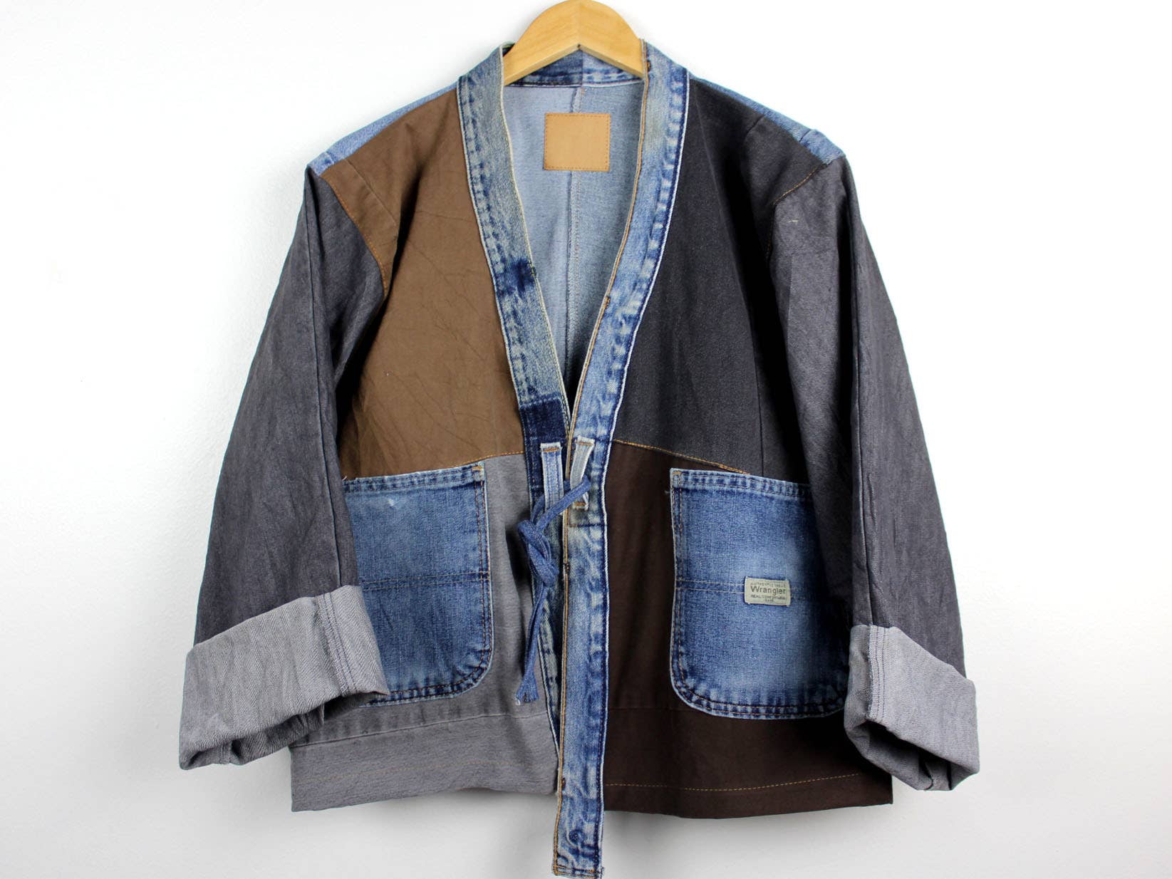 Upcycled Patchwork Denim Jacket