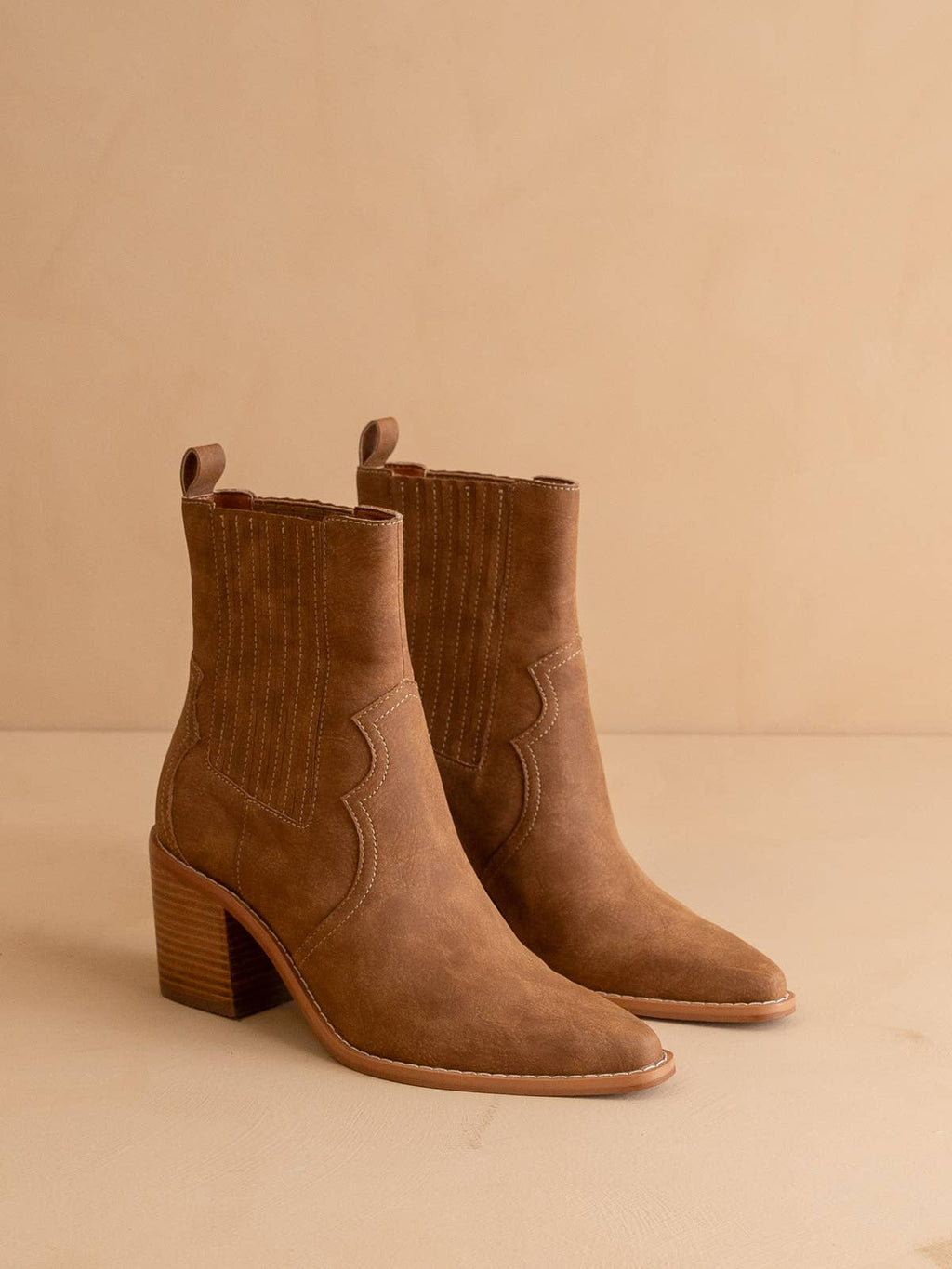 The Addison | Brown Perfectly Paneled Western Boot
