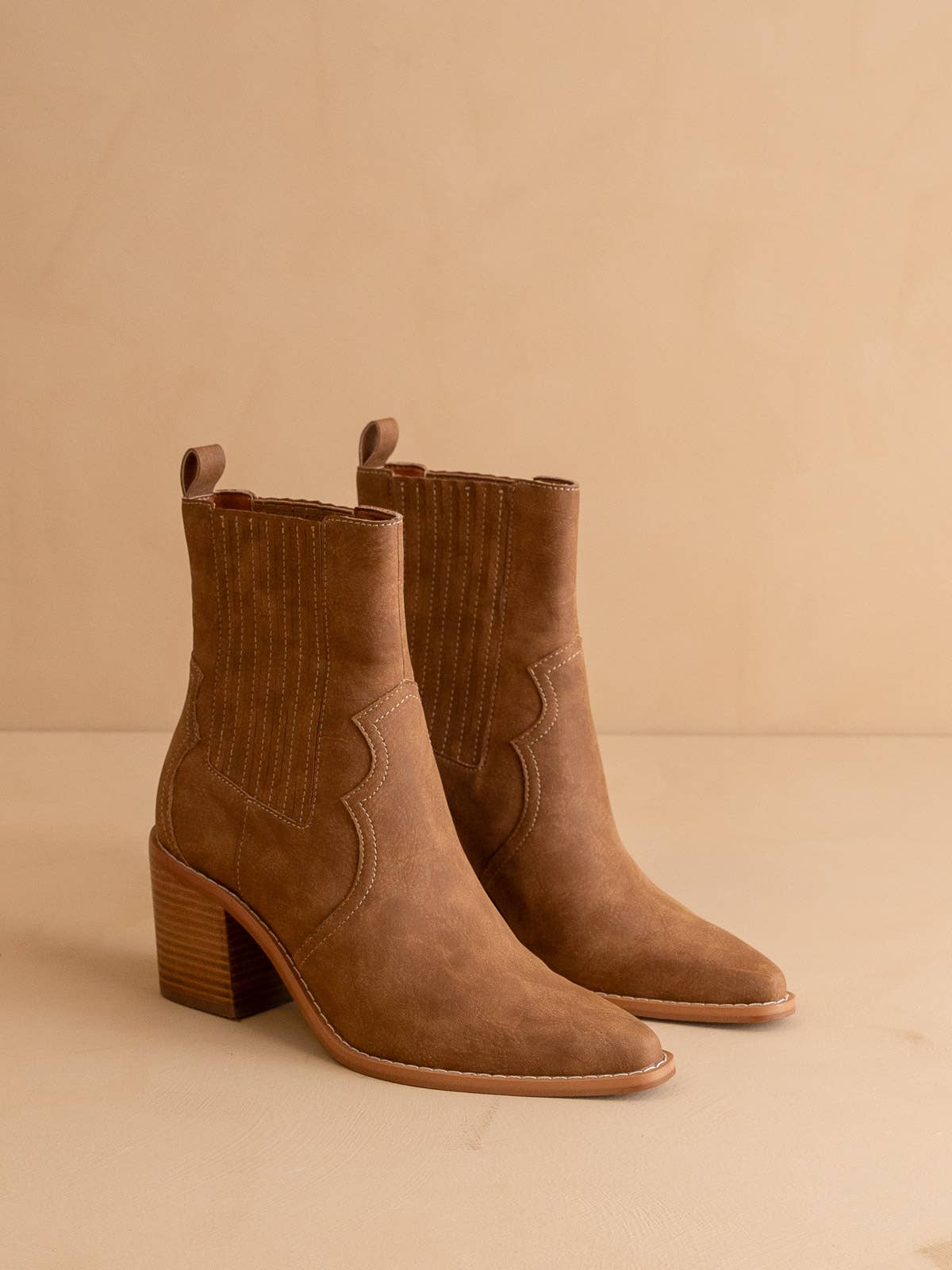The Addison | Brown Perfectly Paneled Western Boot