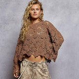 Cassie Chenille Crochet top