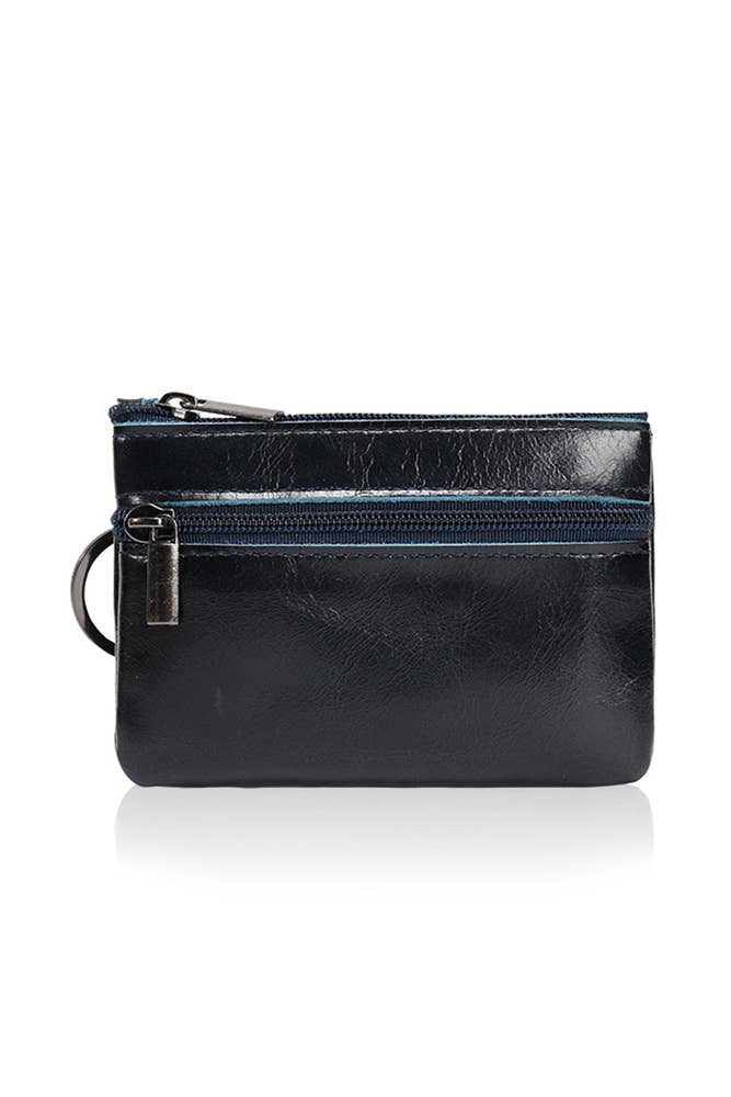 Retro PU Leather Zipper Card Bag ZZKF249