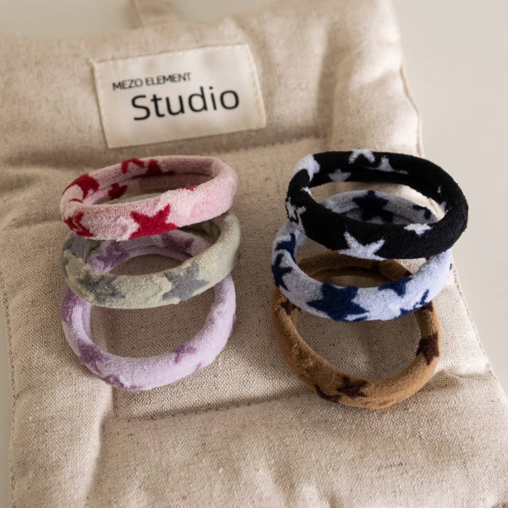 Star Seamless Hair Ties (Set of 6)