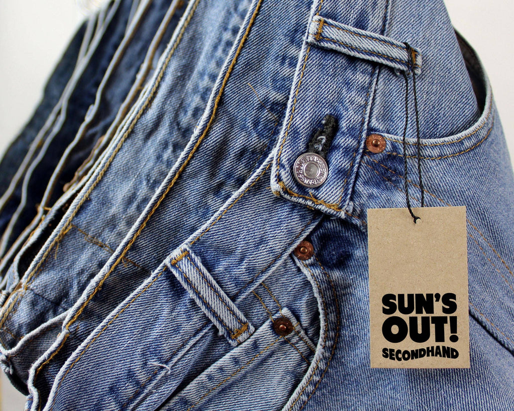 Mid-Rise Upcycled Denim OG Shorts - Original