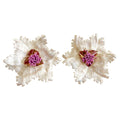 Arin Flower Earrings - Cream