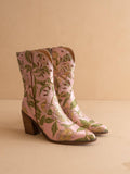 The Sorrel | Rose Garden Tapestry Western Bootie