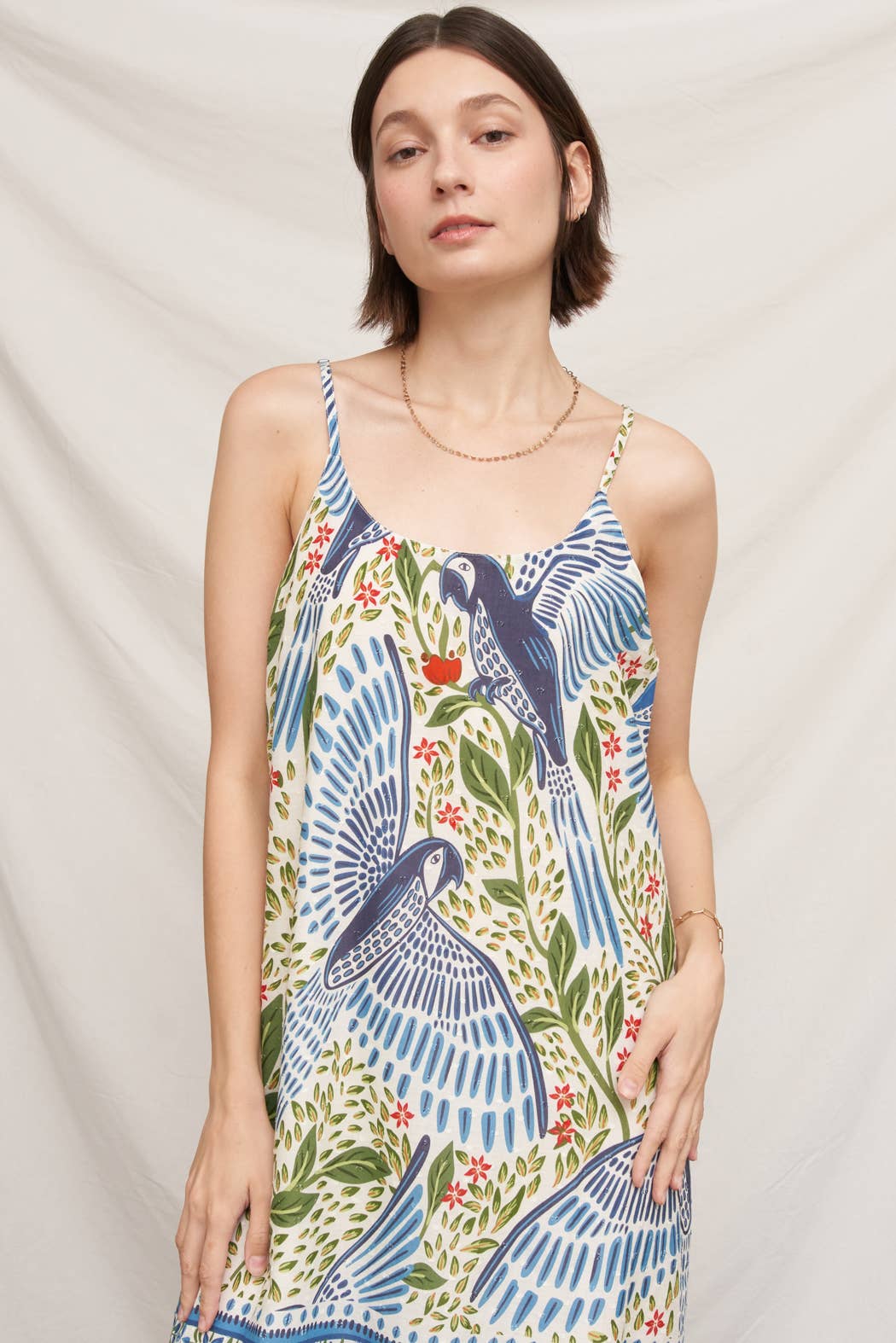 Avery Textured Cotton Maxi Dress