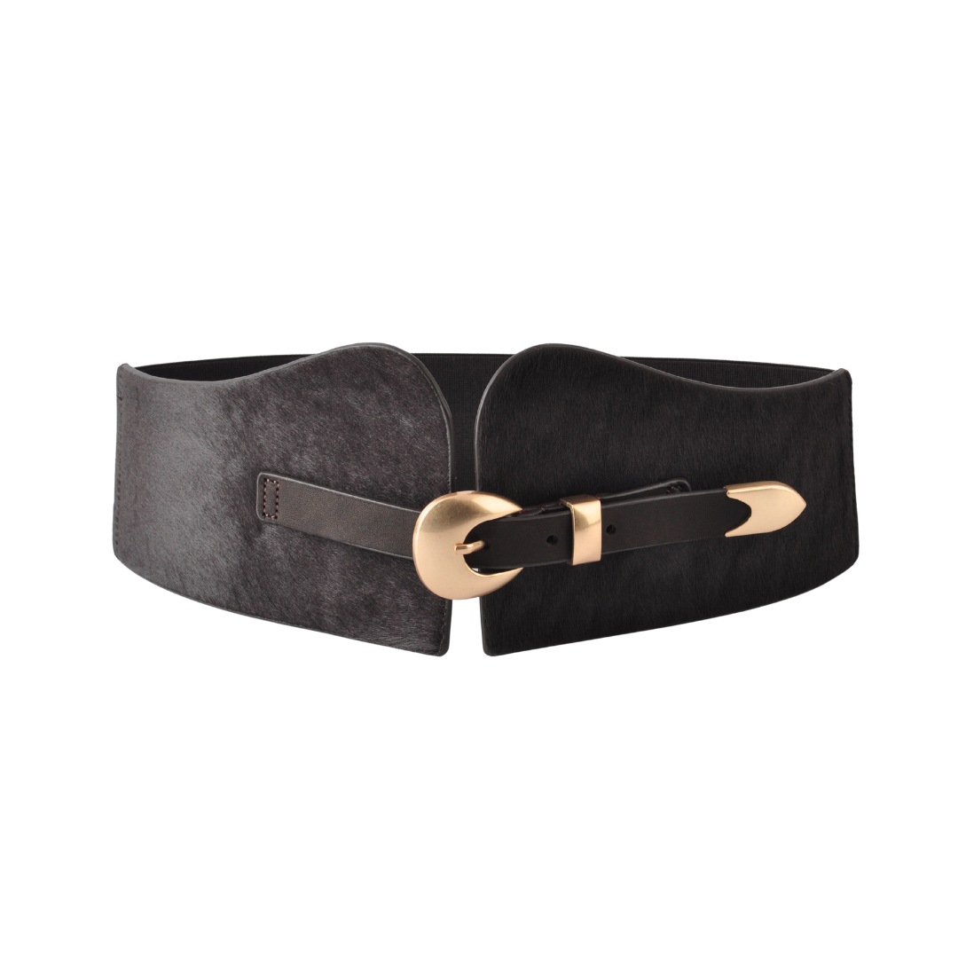 Calf Hair Waist Belt