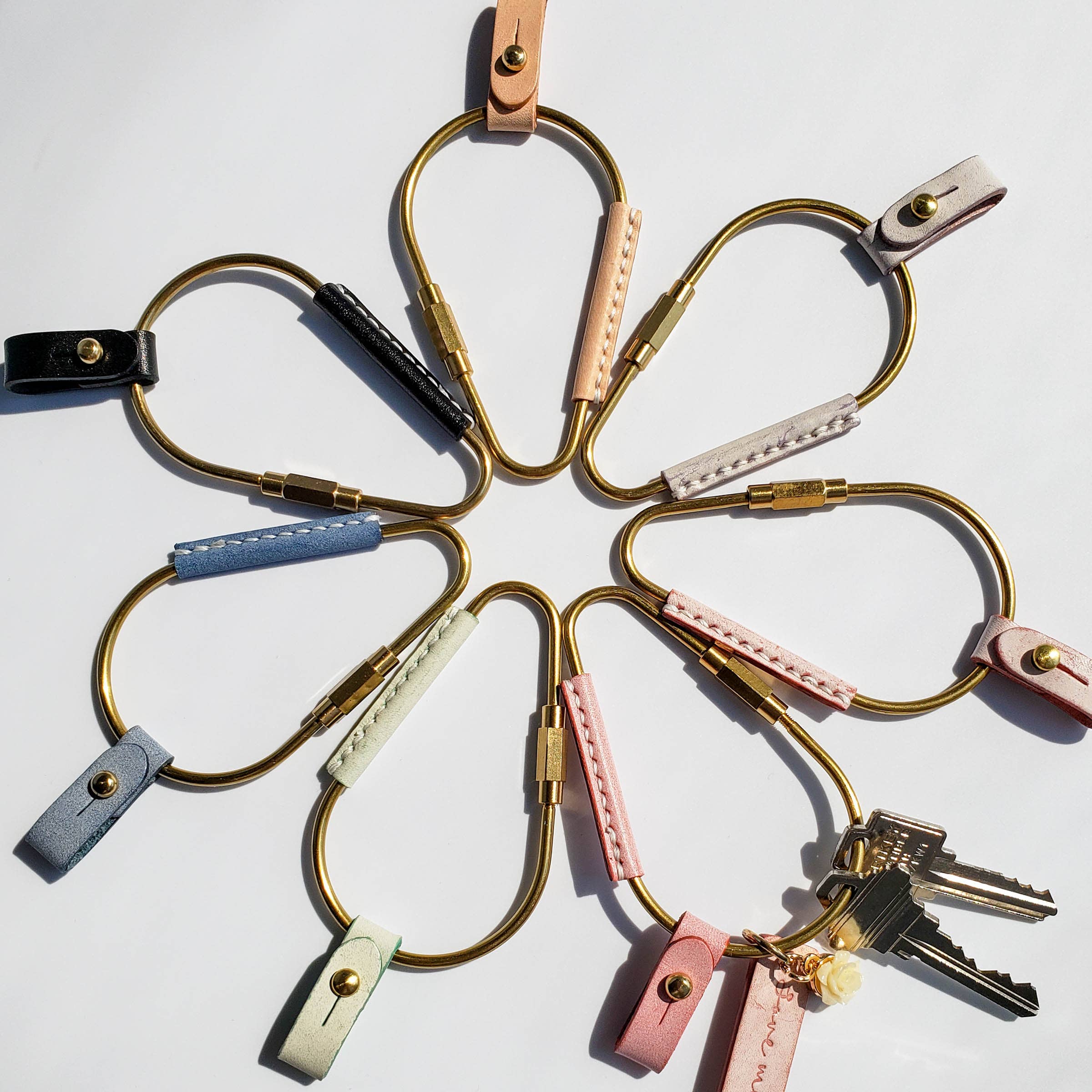 Brass Key Carabiner - “Pear"