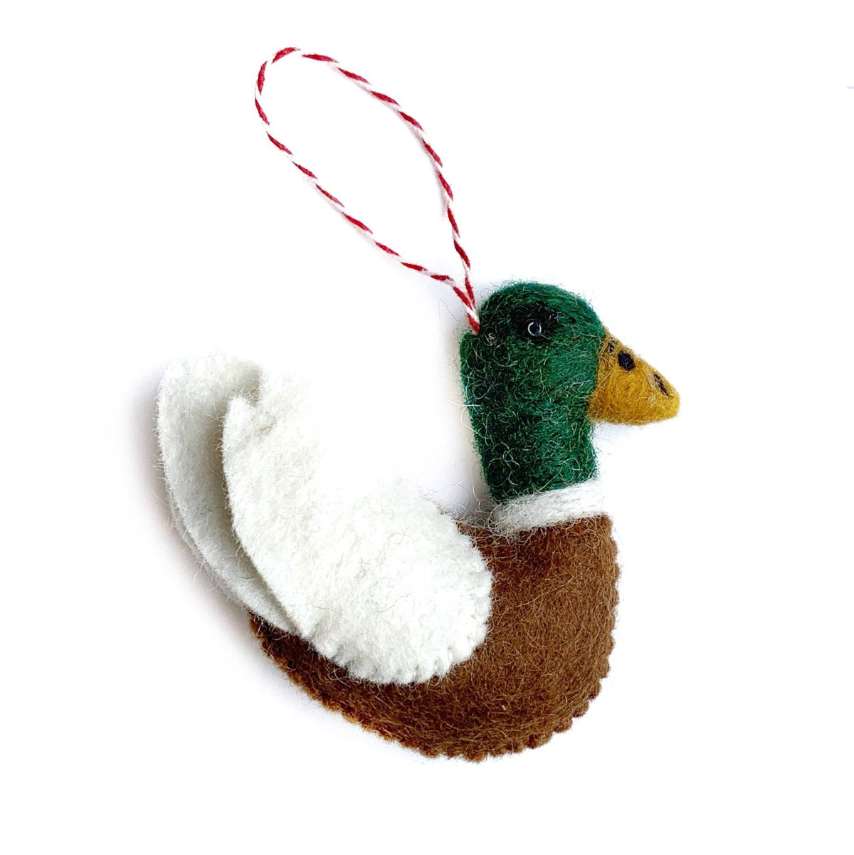 Mallard Duck Wool Christmas Ornament