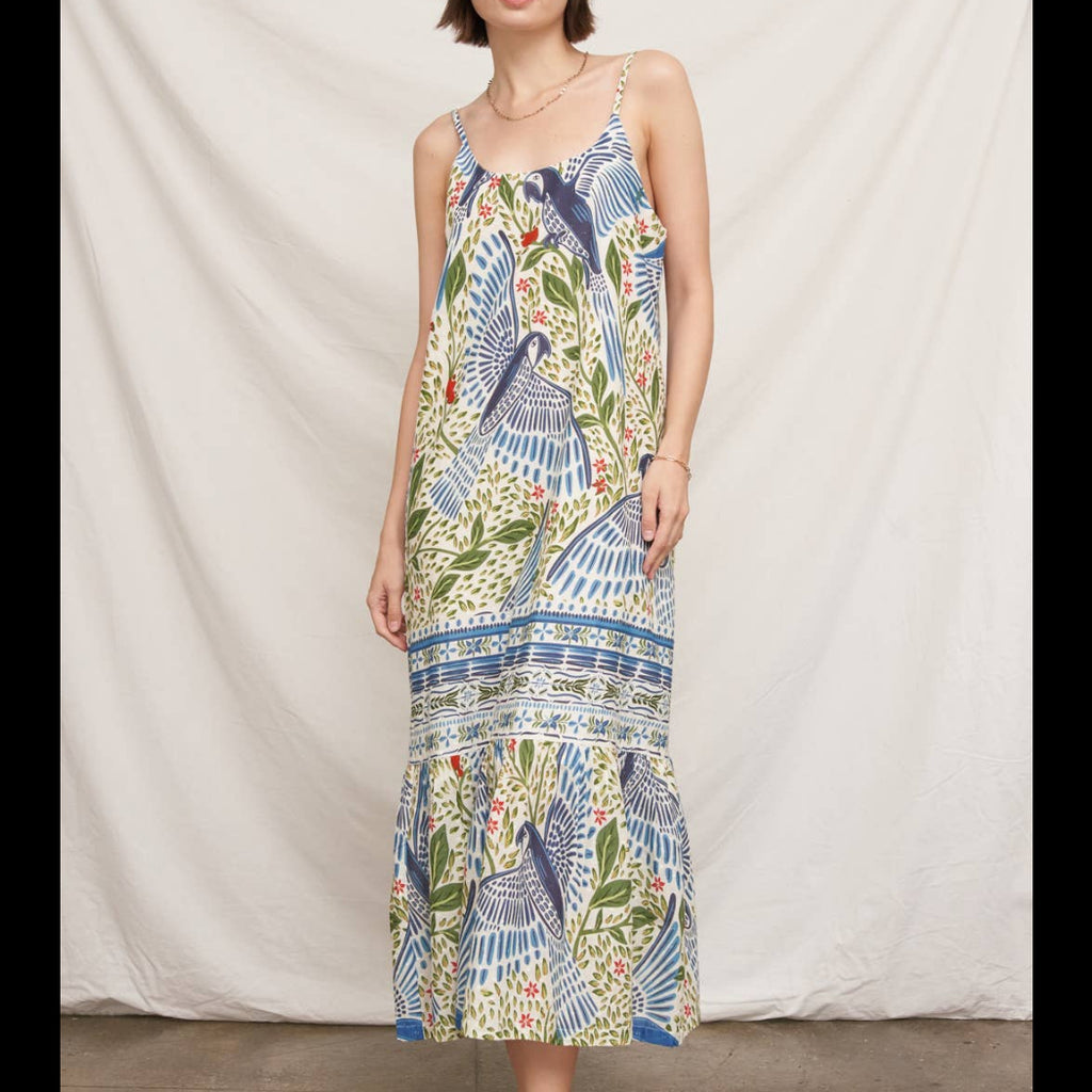 Avery Textured Cotton Maxi Dress
