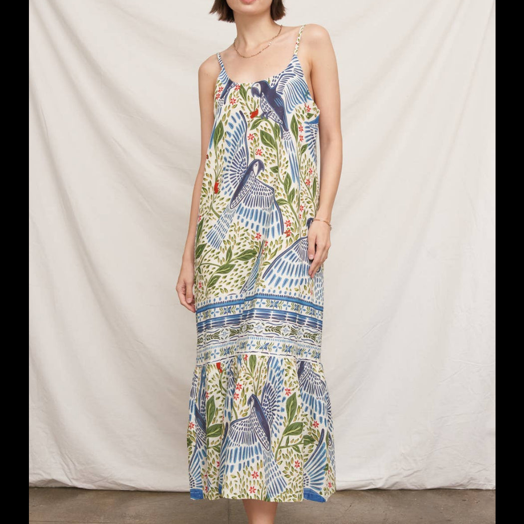 Avery Textured Cotton Maxi Dress