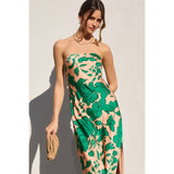 Celeste Strapless Bias Cut Maxi Dress