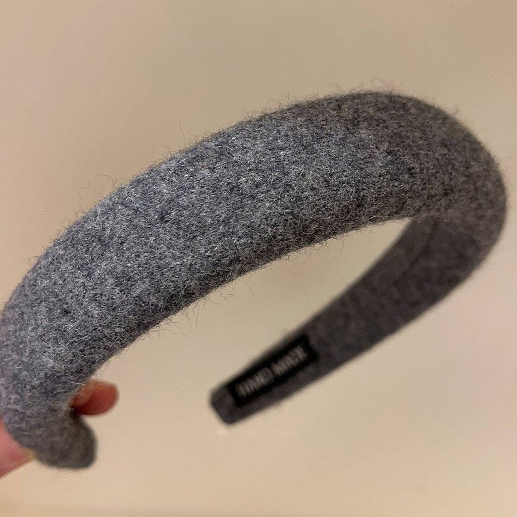 SOLID COLOR WOOL HEADBAND