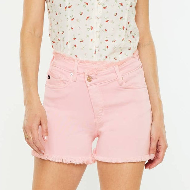 Casey Pink Cut Off Shorts