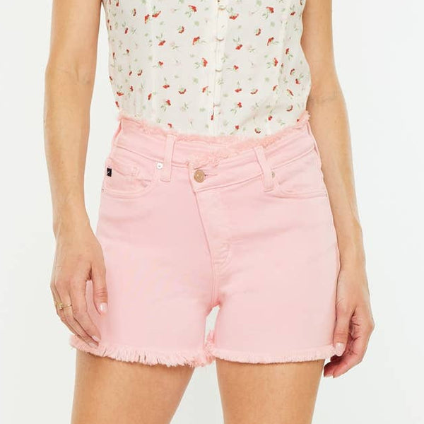 Casey Pink Cut Off Shorts