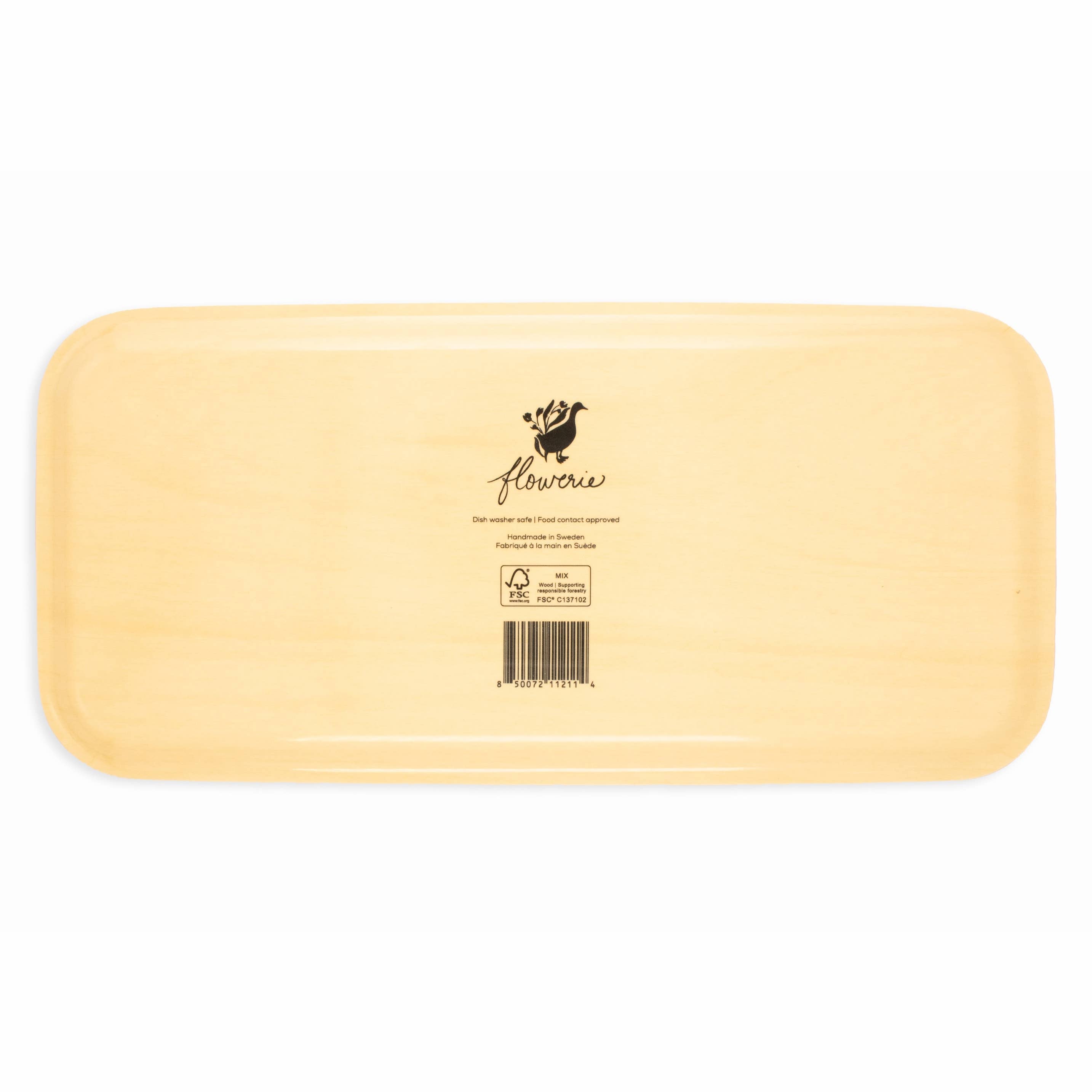 Trellis Tray | Floral Pattern Wooden Serving Trinket Tray