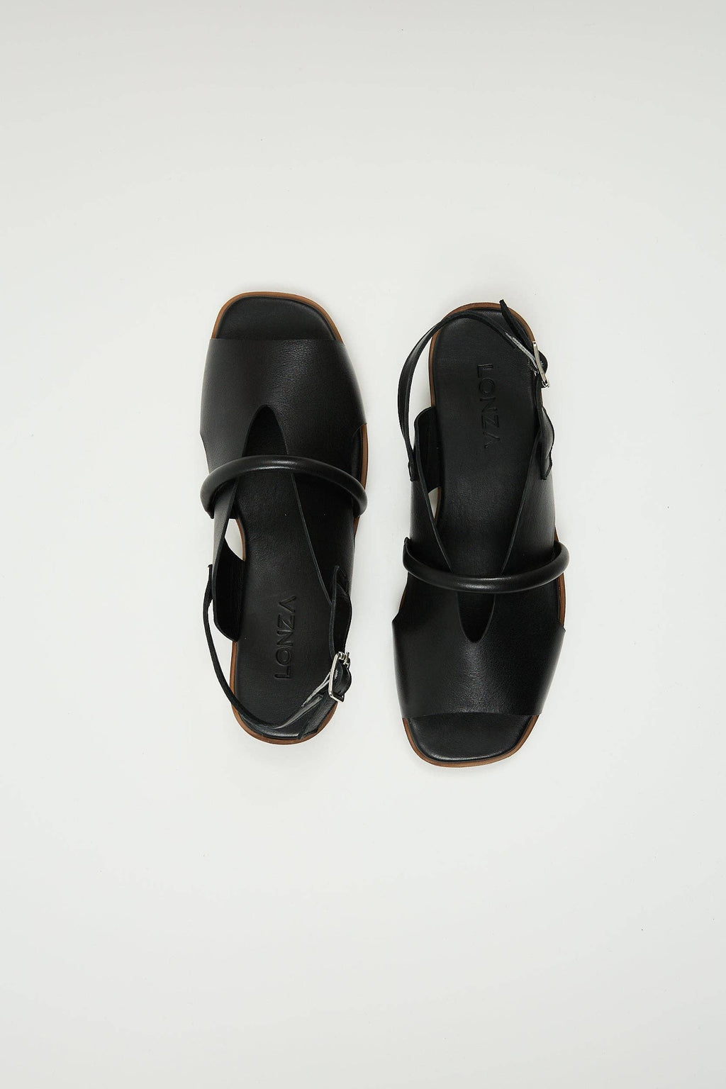 Bergen Black Leathers Sandals