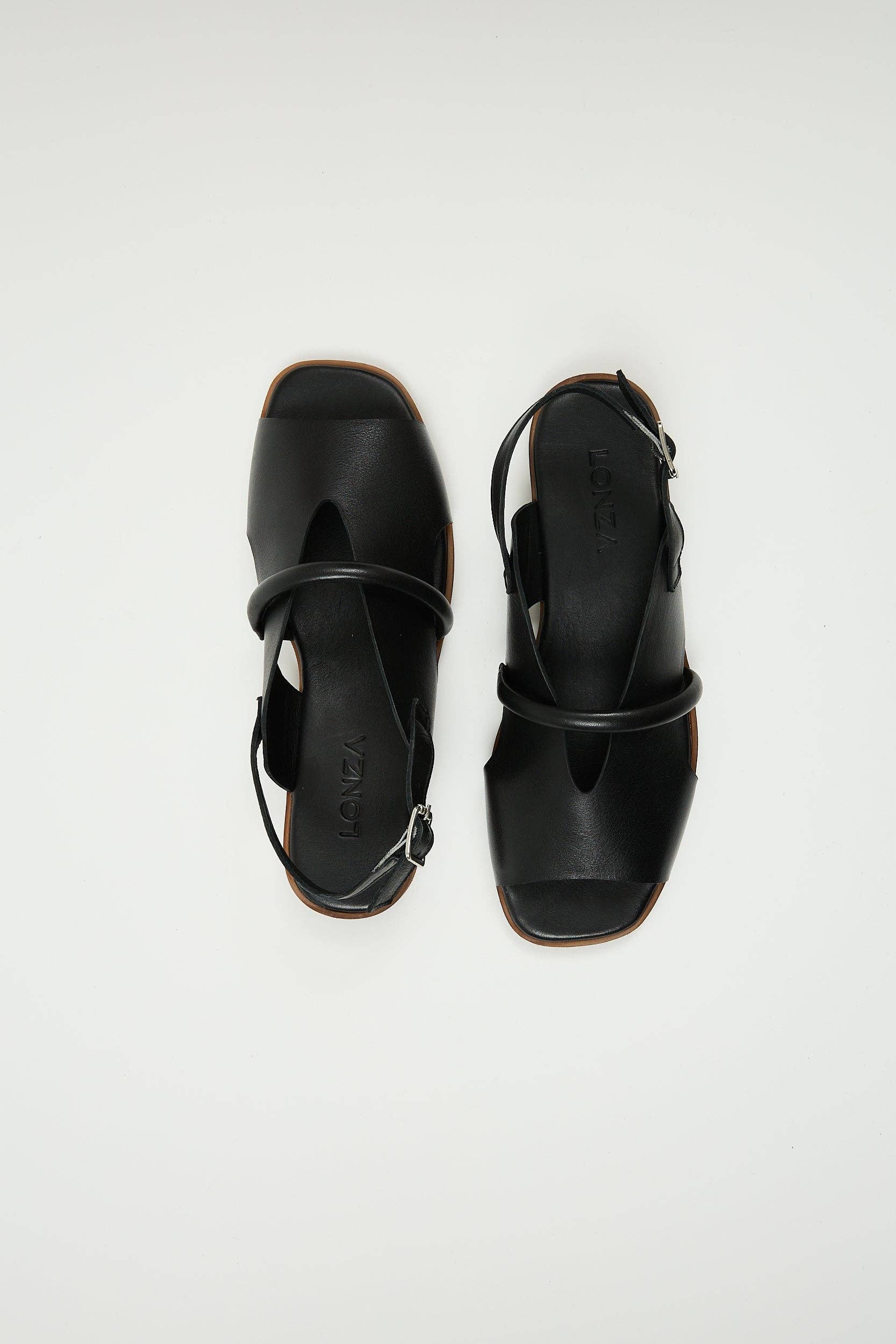 Bergen Black Leathers Sandals