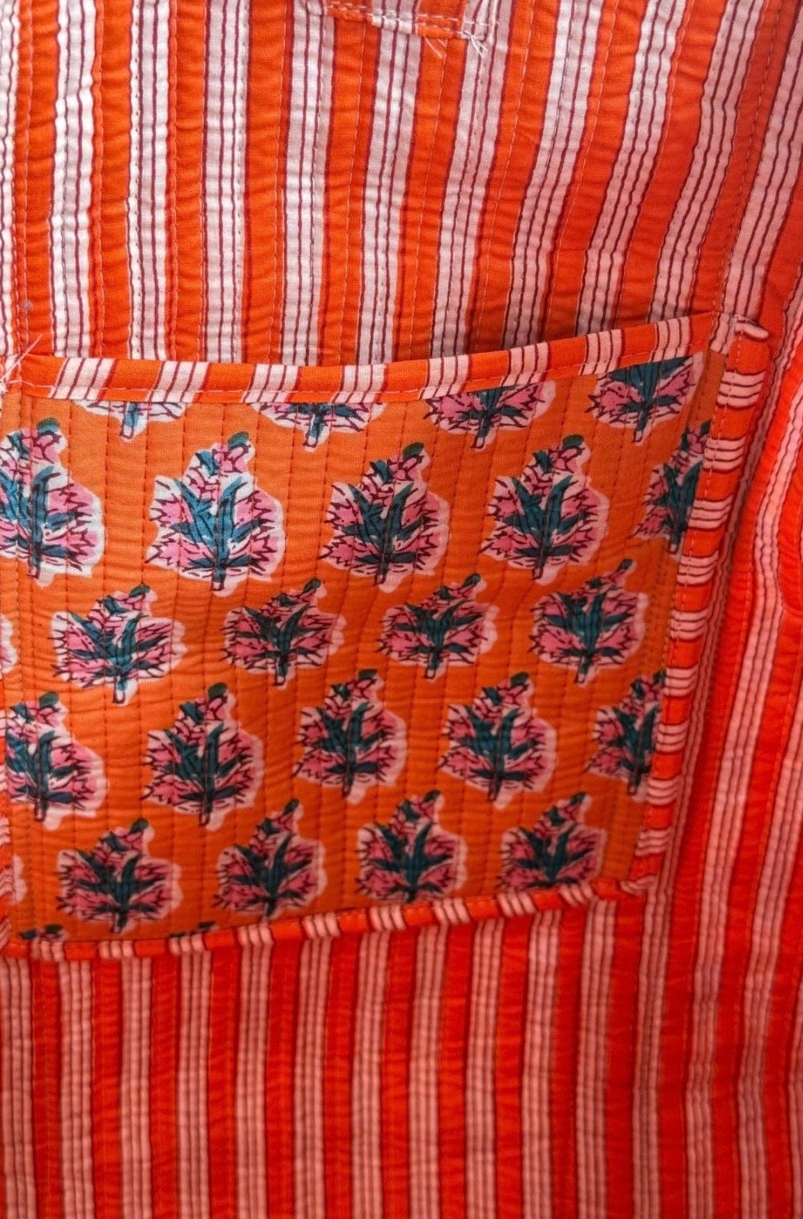 Talbot Orange Floral Tote Bag