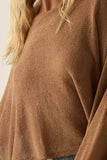 Sheer Lightweight Knit Cropped Poncho Sweater