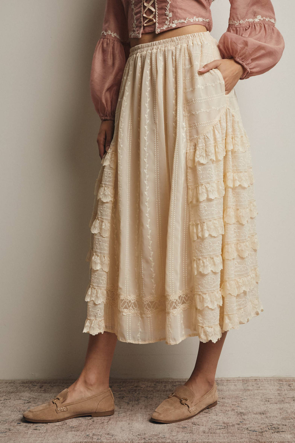 Amor Skirt in Vanilla