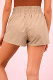 Striped Trim Detail Activewear Shorts