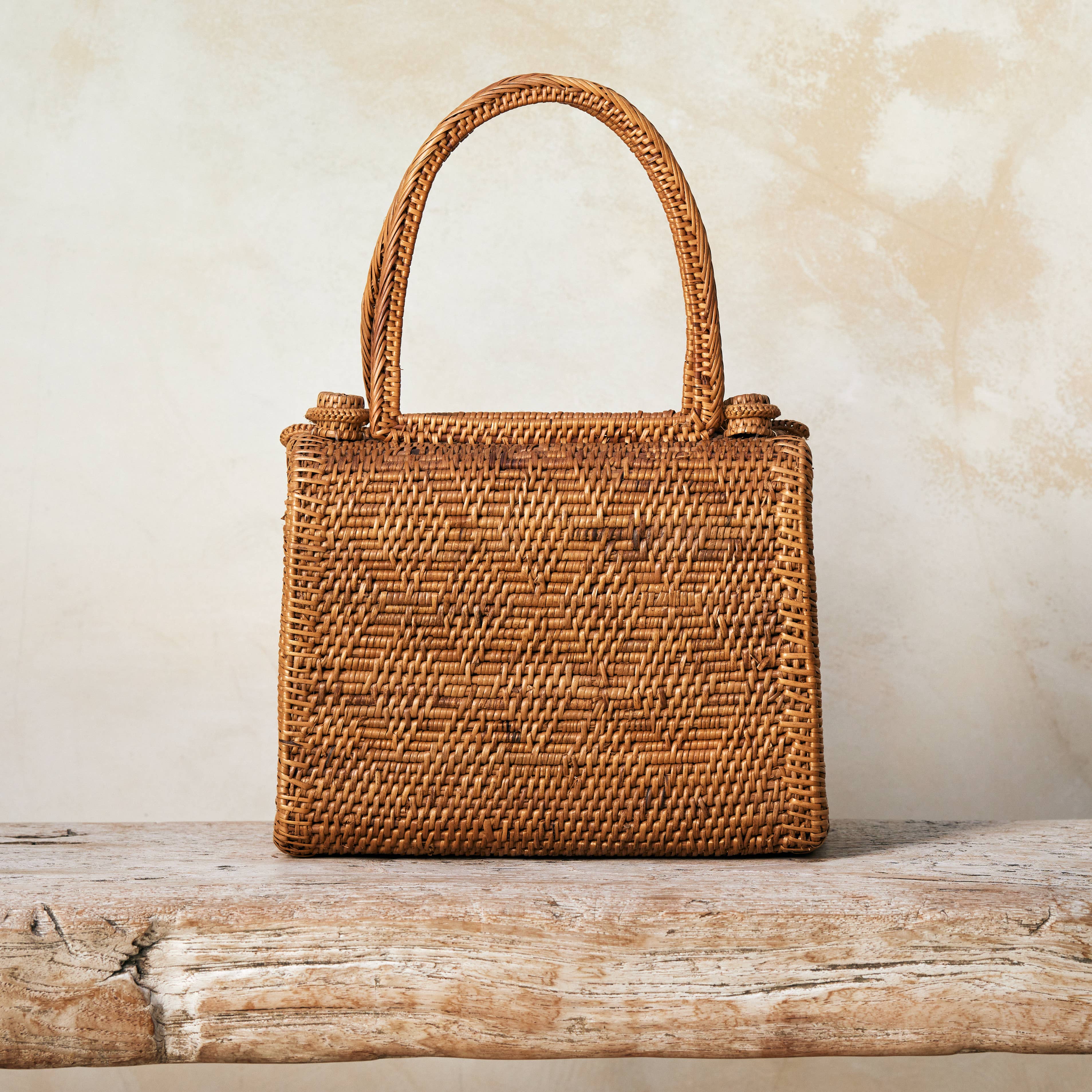 Ata Vine Handbag - Natural