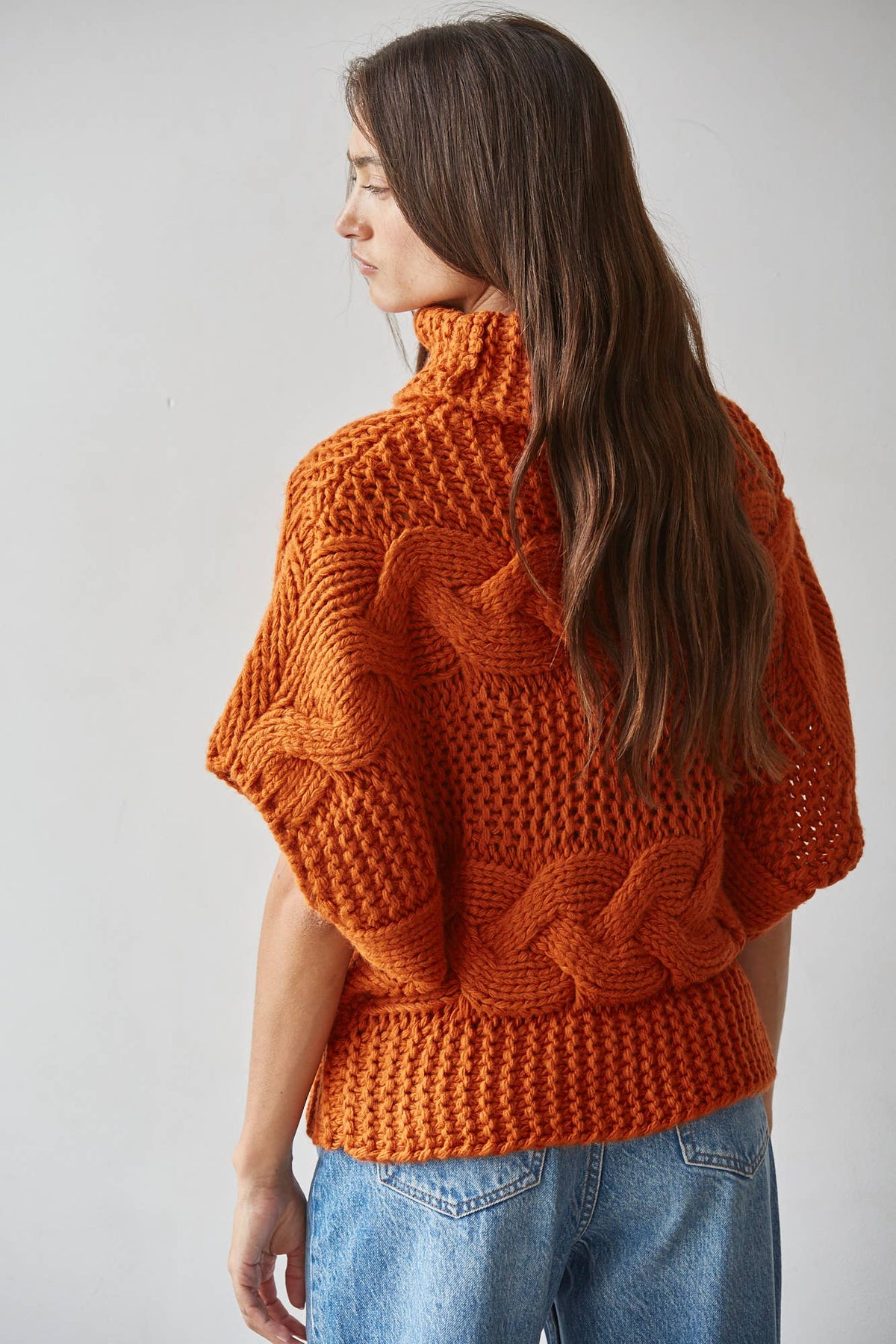 Greta Cable Knit Turtleneck