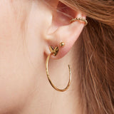 Gold Sweetheart Hoops