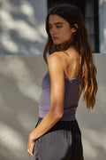 Seamless One Shoulder Ribbed Top
