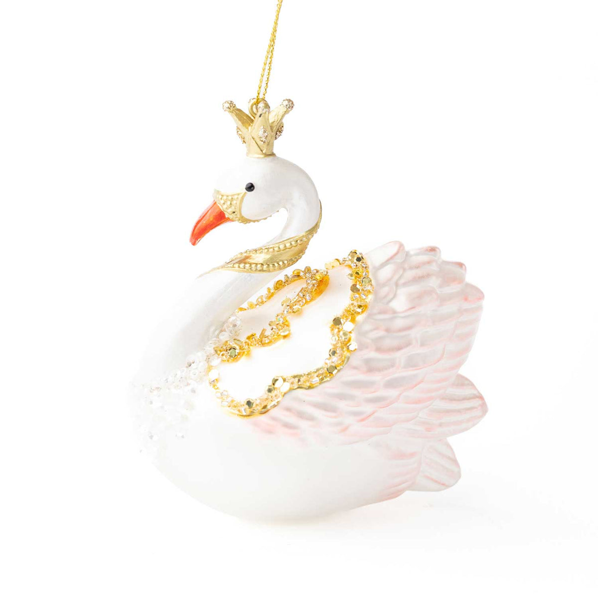 Swan Boxed Glass Ornament