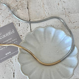 Gold Silver snake chain necklace two double tone ombre 