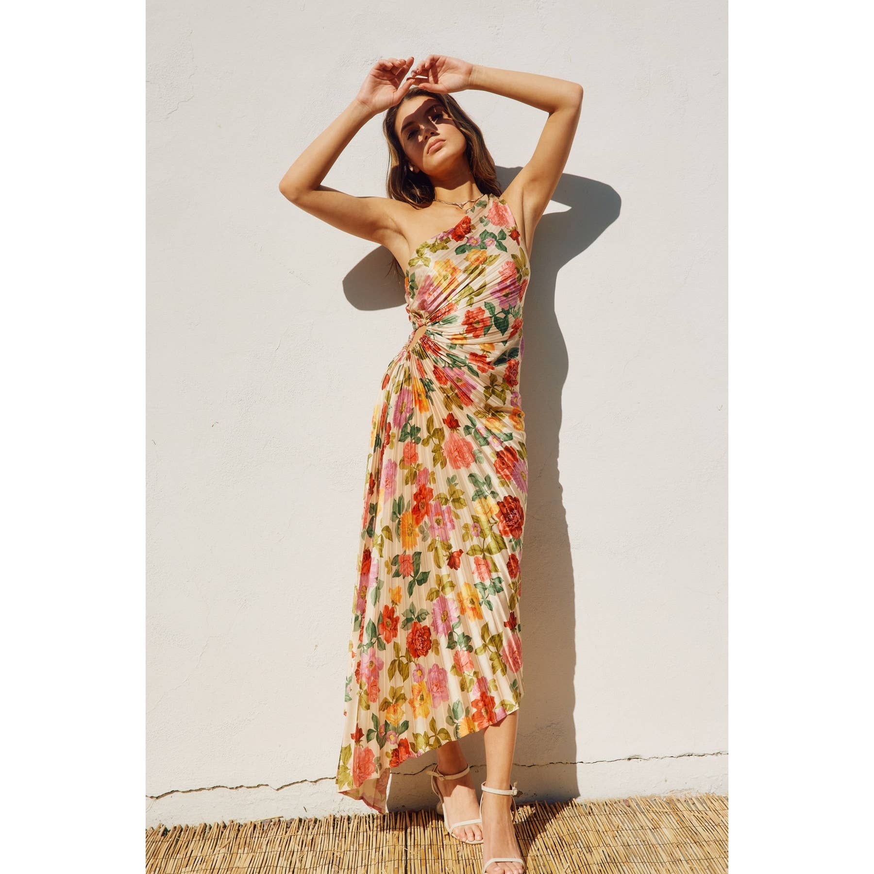Gift of Love Asymmetrical Pleated Maxi Dress