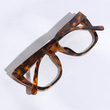 Wide Frame Glitter Side Fashion Reading Glasses