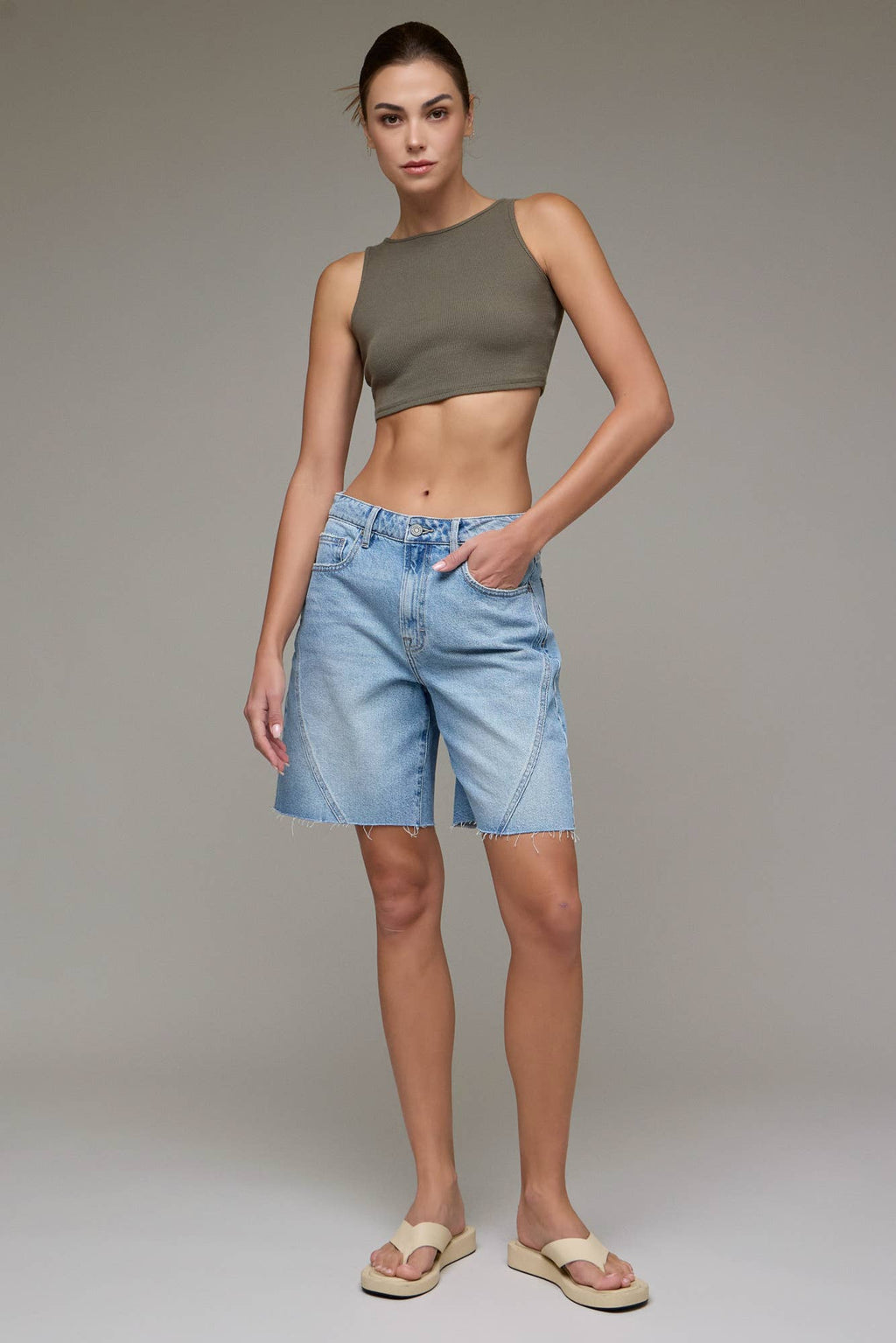 Alyx Medium Wash 8" Inseam Baggy Shorts