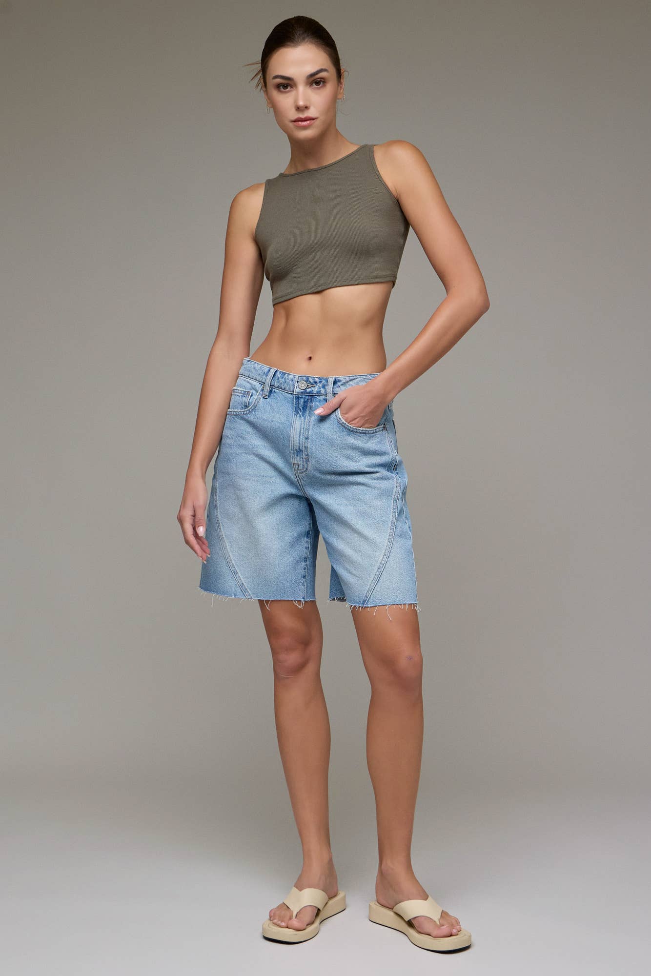 Alyx Medium Wash 8" Inseam Baggy Shorts