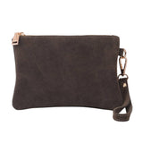 Genuine Suede Wristlet Pouch