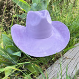 Best seller !!  Fashion Vegan suede  cowboy hat