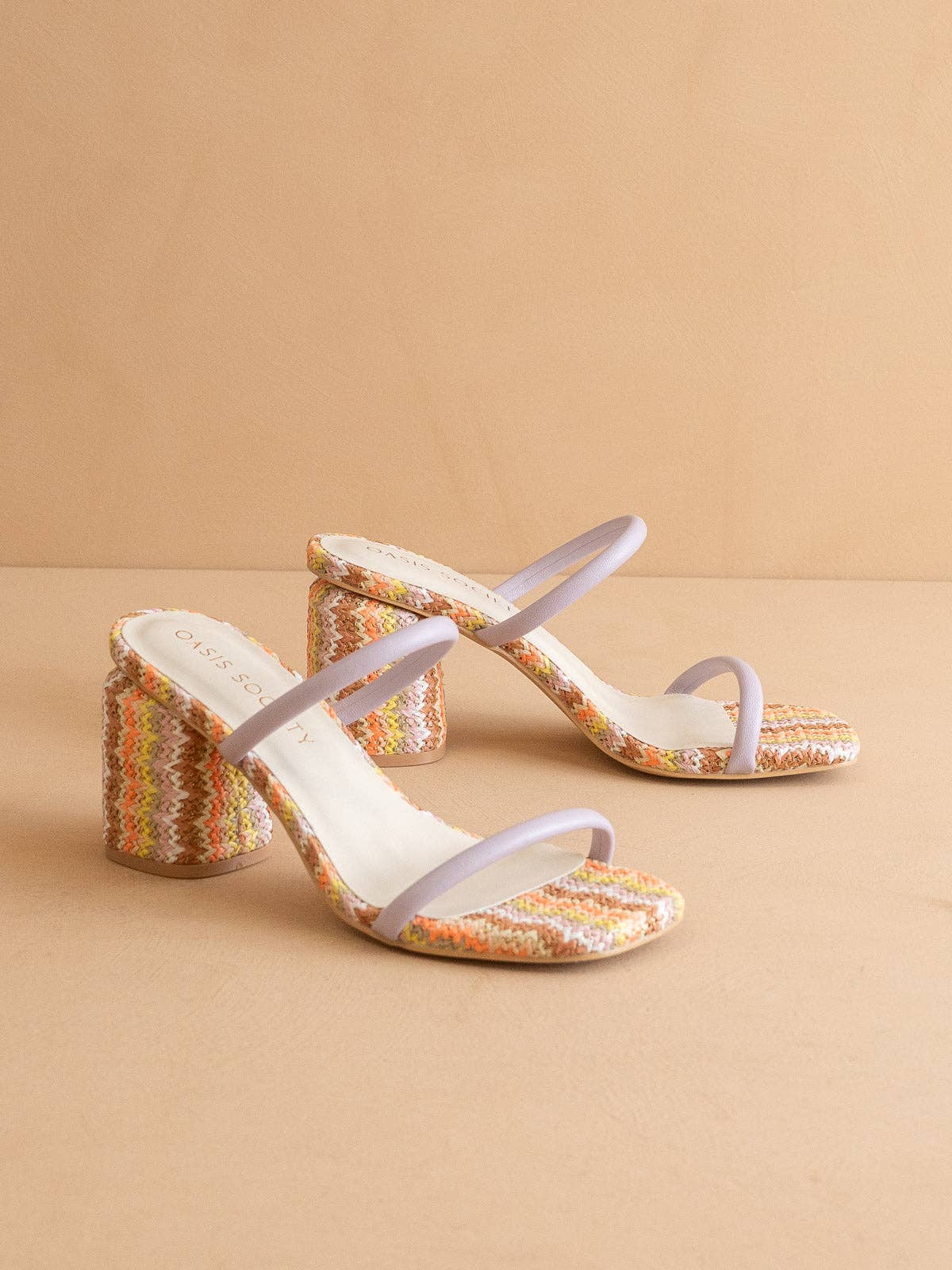 The Margaret | Sorbet Rattan Heel