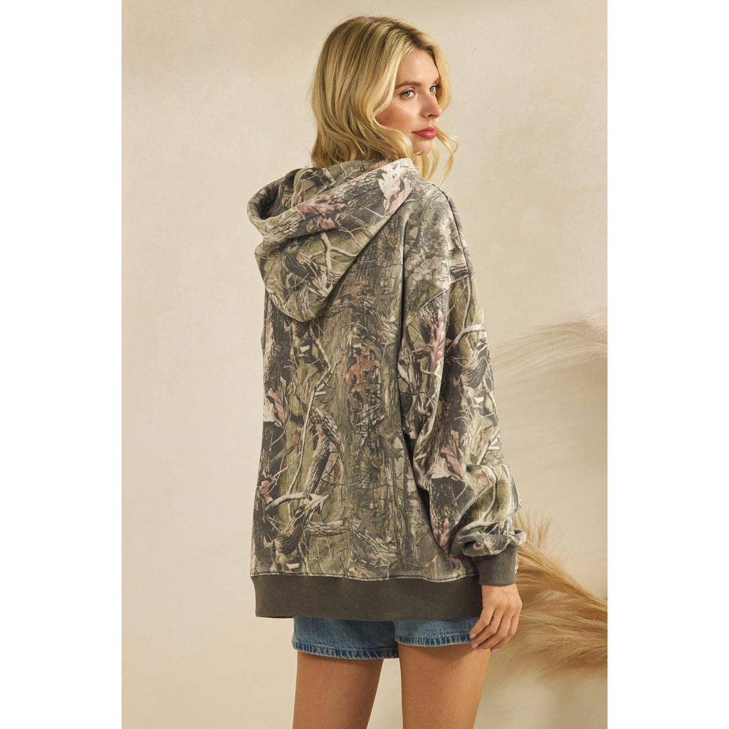 Printed Fleece Hoodie