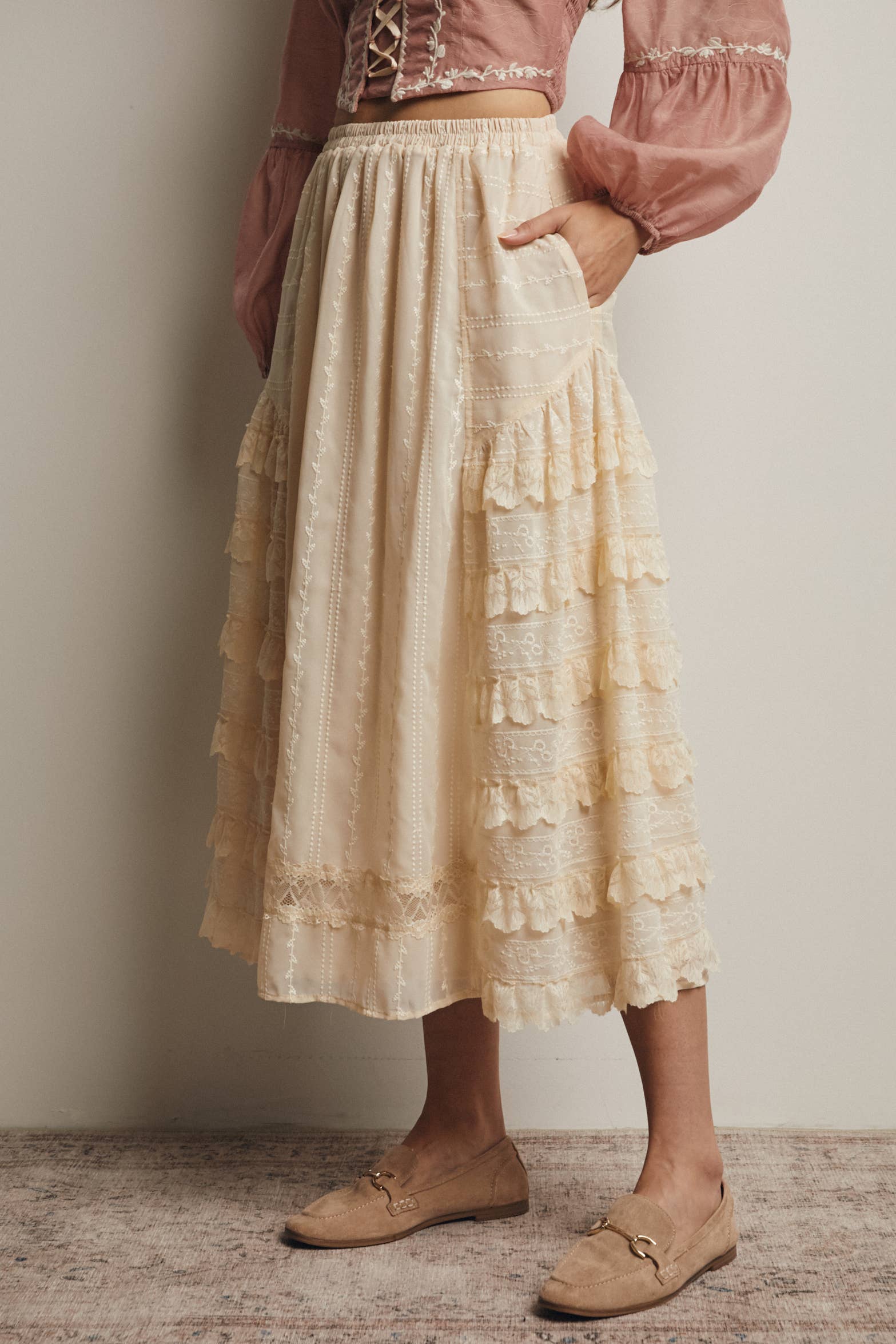 Amor Skirt in Vanilla